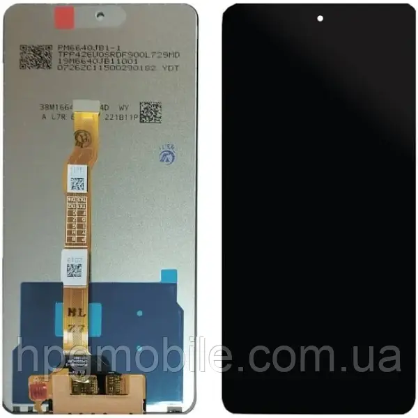 Дисплей для Vivo 36 (V2247) модуль (екран та сенсор) оригінал, Чорний, фото 1