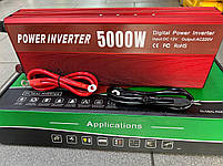 Перетворювач напруги Power Inverter UN-3061 2200-5000W 12V Інвертор з активним охолодженням, фото 5