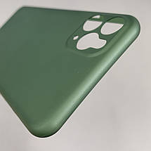 Чехол для iPhone 11 Pro Max ультратонкий карбоновый чехол на телефон айфон 11 про макс зелений LKG, фото 5