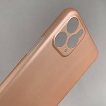 Чехол для iPhone 11 Pro Max ультратонкий карбоновый чехол на телефон айфон 11 про макс рожевий  LKG, фото 3