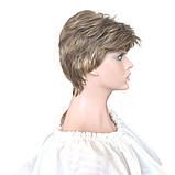 Перука руса з меліруванням коротка стрижка жіноча для жінок зі штучного волосся Hivision Linda 1733 ab607, фото 2