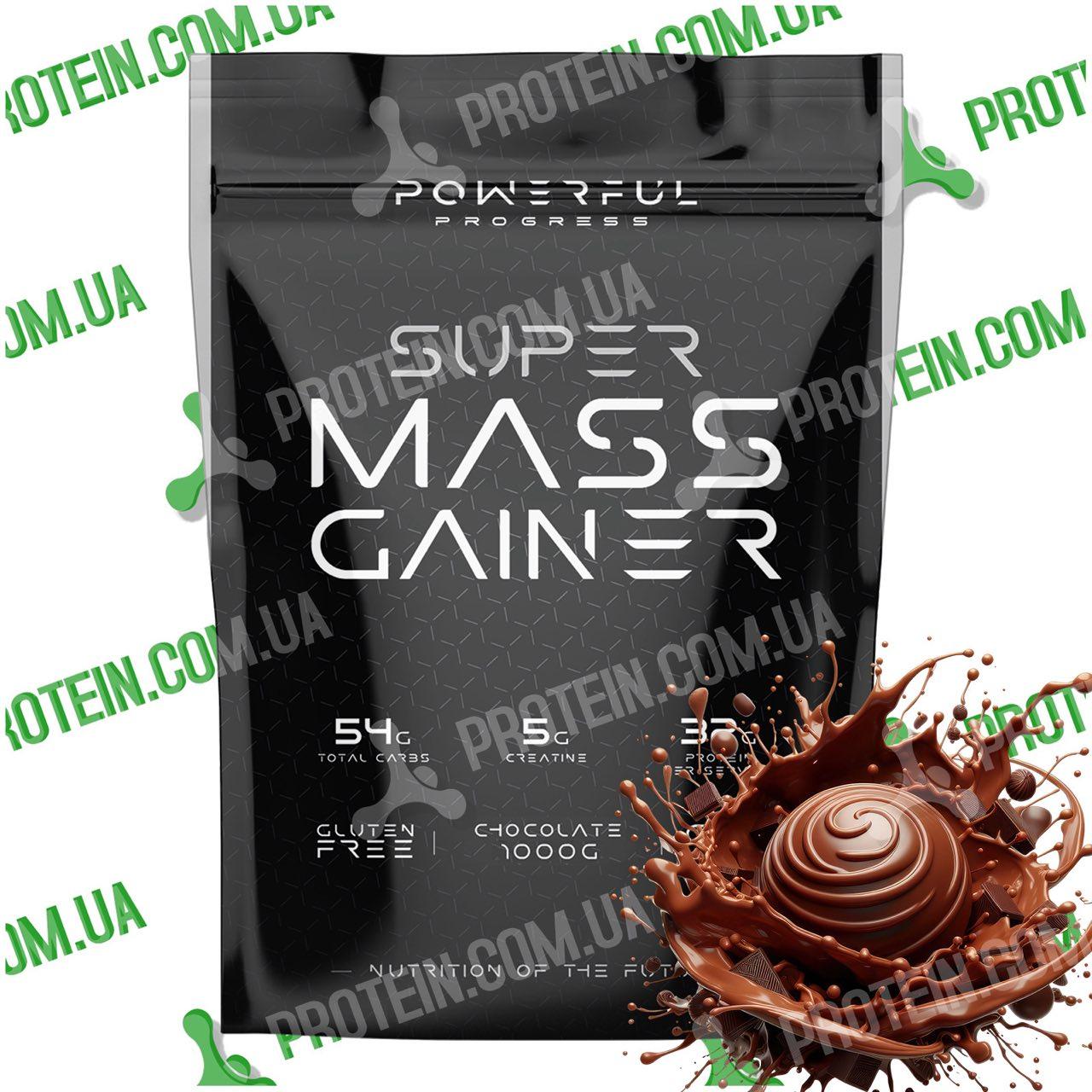 Гейнер Powerful Progress Super Mass Gainer 1000 г Chocolate Шоколад