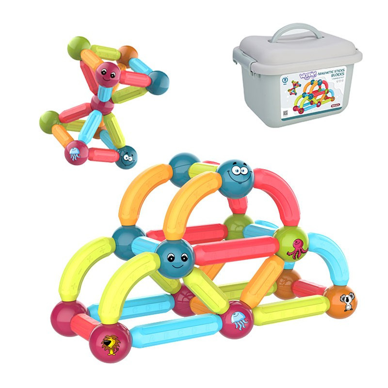 Магнітний конструктор (52 деталі) Woopie 45173