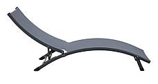 Садовий лежак темно сірий Star Focus Garden, фото 2