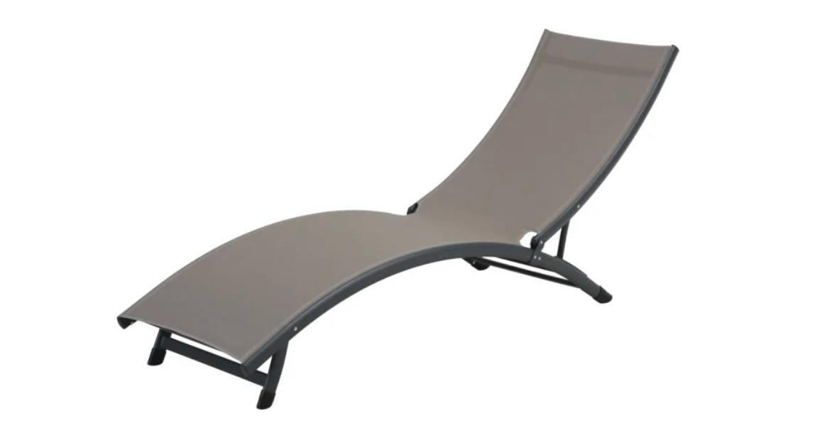 Лежак для пляжу Taupe Star Focus Garden