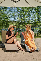 Лежак для пляжу Taupe Star Focus Garden, фото 2
