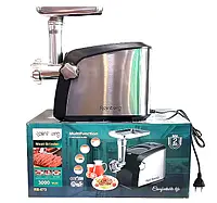 Электрическая мясорубка - соковыжималка для томатов RB-673А, электромясорубка 3800 Вт для дома бытовая