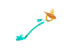 Ланцюжок для пустушки "Спіраль" 0+ Baby Team Зелений