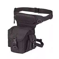Багатофункціональна тактична сумка на стегно, Чорна