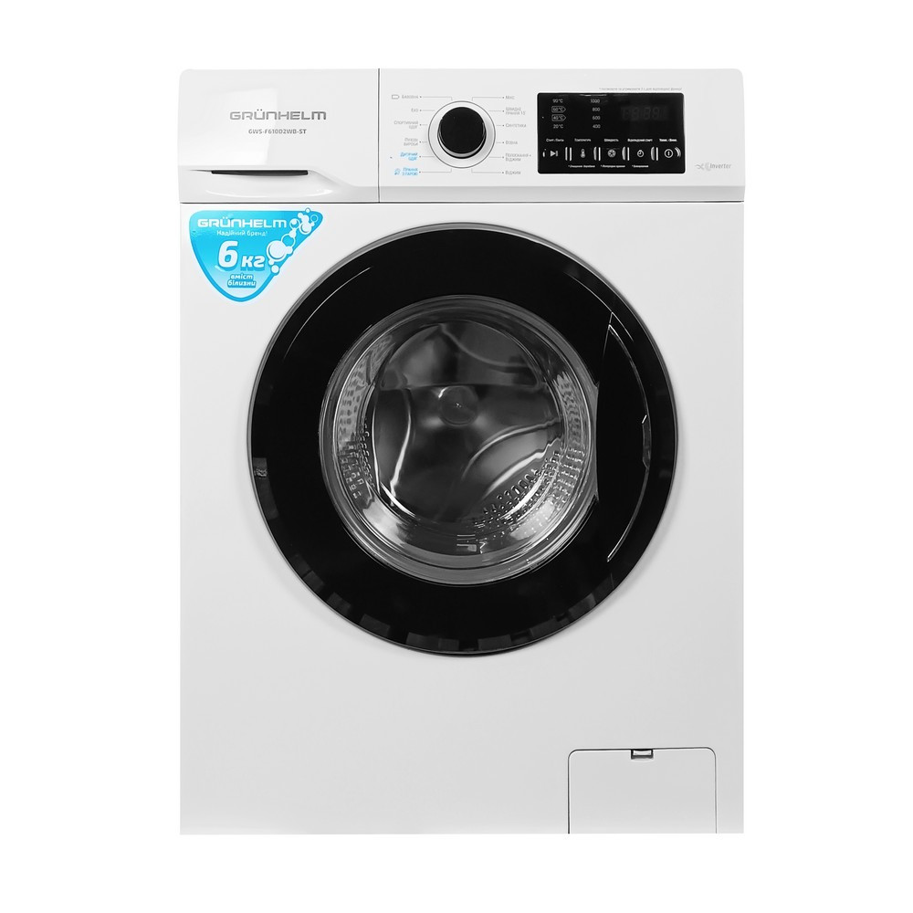 Пральна машина автомат GWS-F610D2WB-ST Grunhelm