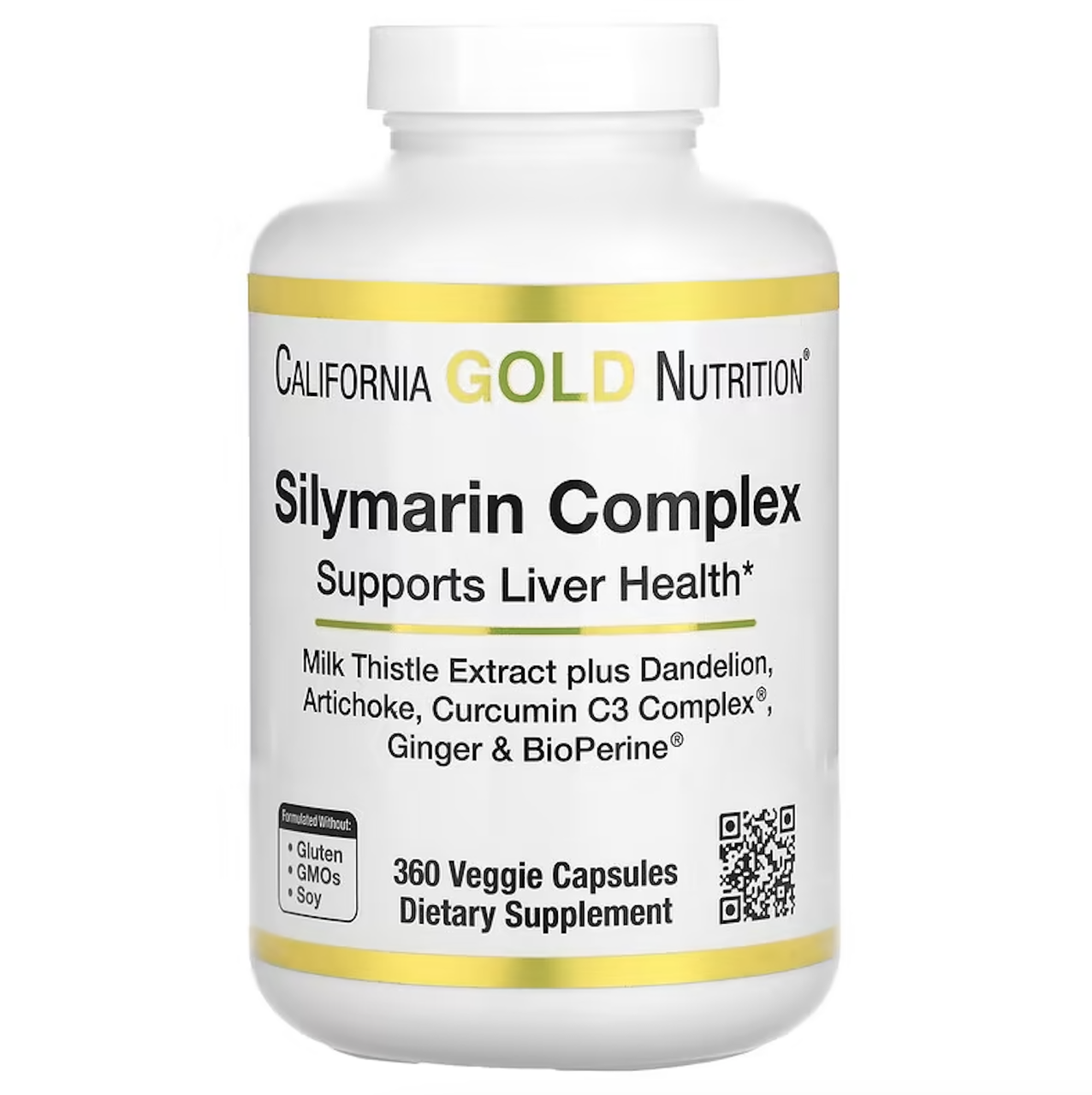 California Gold Nutrition, силімариновий комплекс для здоров'я печінки, 360 капсул, фото 1