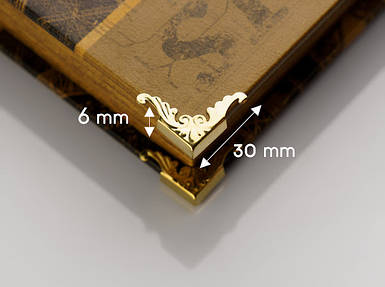 Куточок накладний. 30х6мм