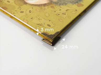 Куточок для папок меню. 24х24х3мм