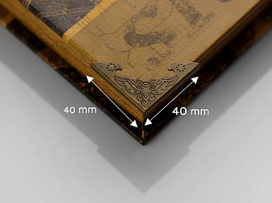 Куточок для декорування. Двосторонній. 40х40х9мм