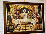 Икона католическая " Тайная Вечеря " из янтаря, Ікона католицька з бурштину " Таємна Вечеря " 60*80см, фото 2