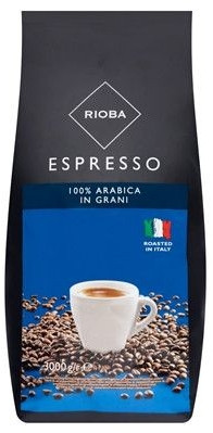 ОРИГІНАЛ! Кава в зернах Rioba Espresso 100% арабіка 3000г, Італія (Rioba Platinum)