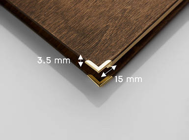 Металеві куточки для папок.15х3,5мм