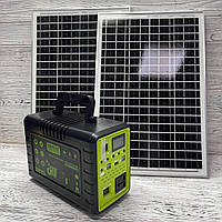 Портативна сонячна електростанція GDPLUS із акумулятором (панель 2*30W) GD-8001