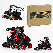 Дитячі роликові ковзани Best Roller 75802-L Розсувні 39-42 Колеса PU зі світлом