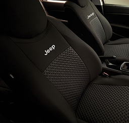 Чохли Jeep Renegade 2014- (універсал) (задня спинка 1/3 2/3; сидіння цільне; передній і задній підлокітник; 5