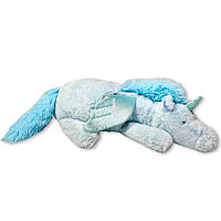 Мягкая игрушка-подушка Единорог 70 см голубой (33162)