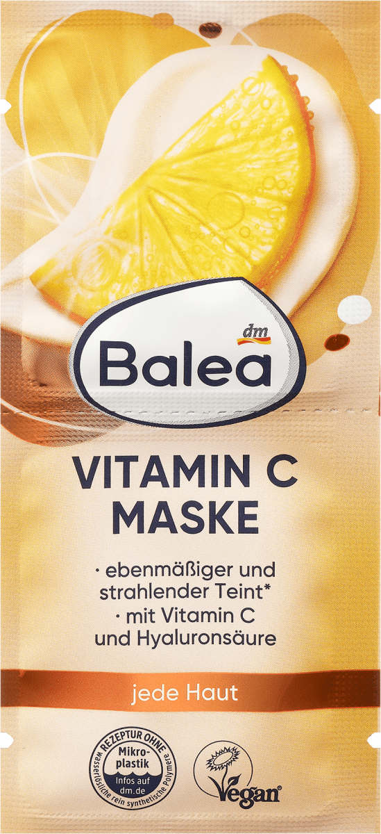 Маска для обличчя Balea (з вітаміном С) (2 шт по 8 мл)