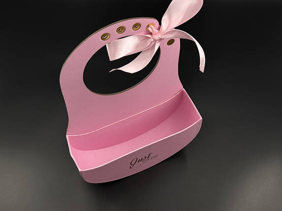 Коробки для квітів оксамитові флористичні Колір рожевий. 22х9см, фото 2