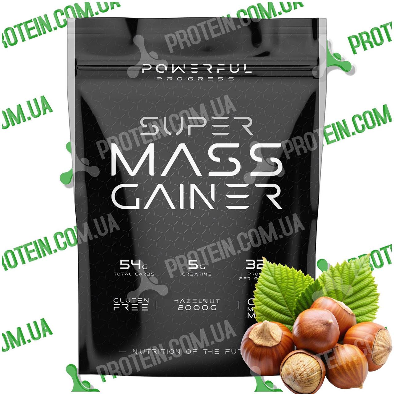 Гейнер Powerful Progress Super Mass Gainer 2000 г Hazelnut Лісовий Горіх