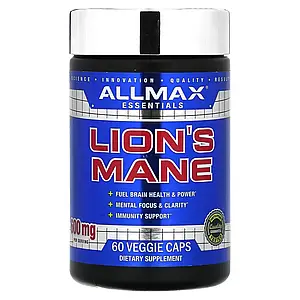 (уцінка термін по 4.25) Їжовик гребінчастий AllMax Nutrition Lion's Mane 300 мг 60 капс.