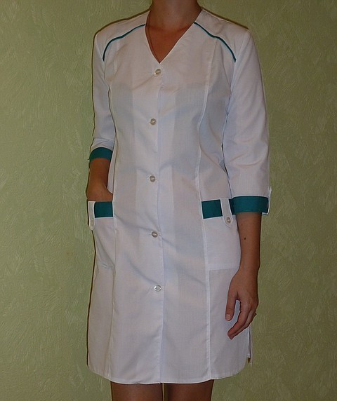 Медицинский халат «Жаклин» мед одежда для персонала под заказ - фото 2 - id-p58694281