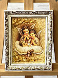 Ікона з бурштину Ангел Охоронець  для діток 15*20 см , Ангел Охоронець, фото 4