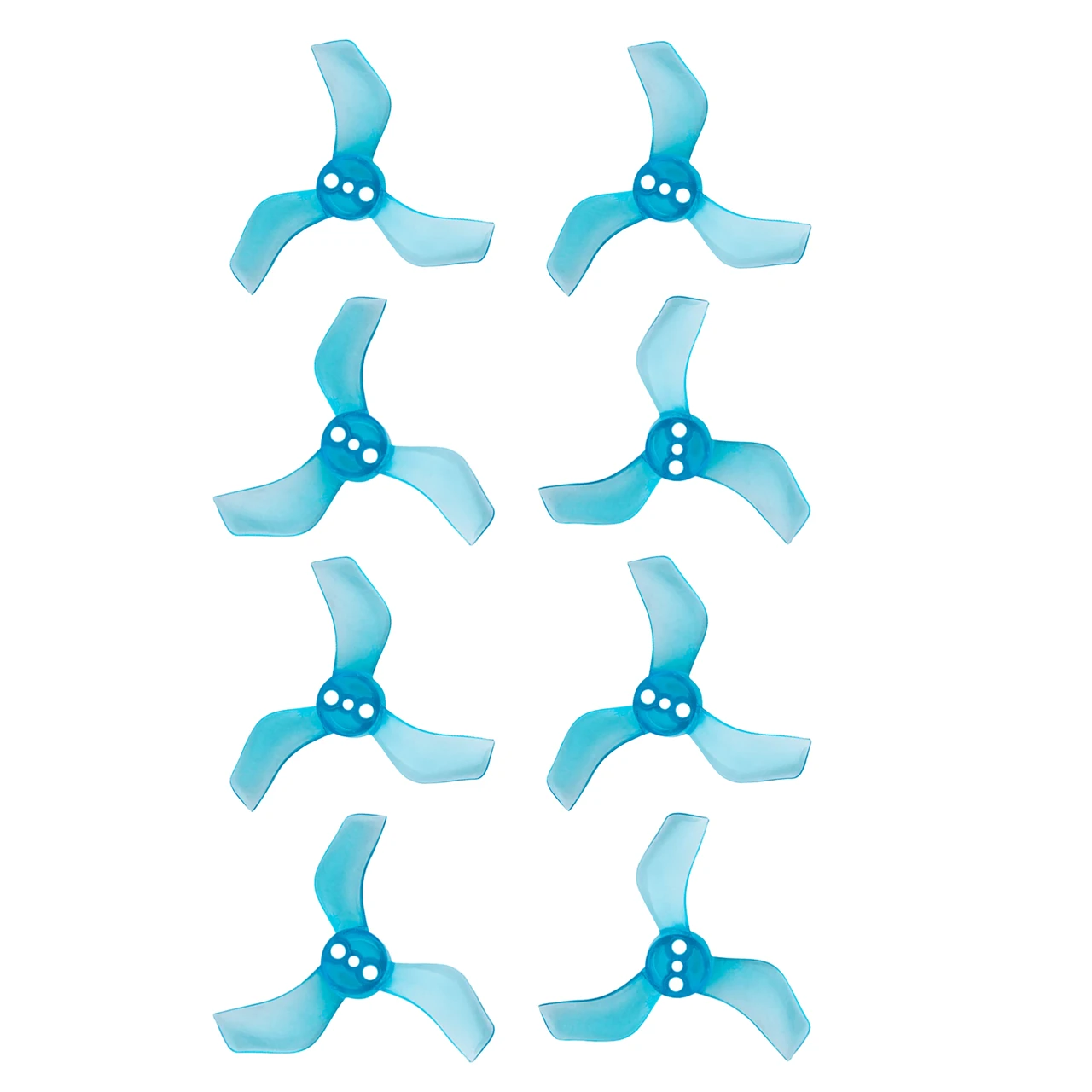 Gemfan 1635 40 мм 3 лопаті (1,5 мм вал) для дрона 1S FPV |мотор 0802/0804|(8 шт, Clear Blue)