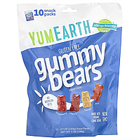YumEarth, Gummy Bears, жевательные мишки, ассорти, 10 порционных упаковок, 19,8 г