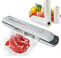 Вакууматор, зварювач, пакувальник побутовий Vacuum Sealer S (білий)