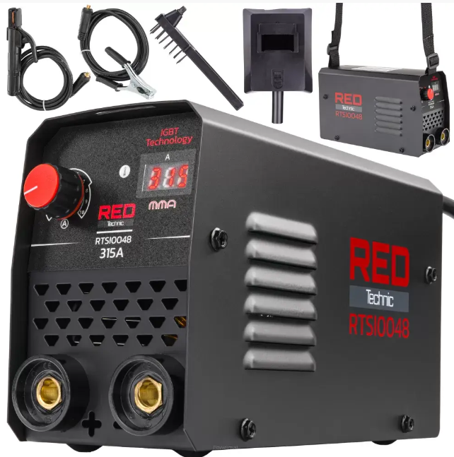 Інверторний зварювальний апарат 20-315 А Red Technic RTSI0048 зварювальний апарат