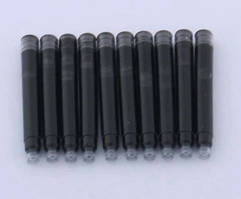 Чорнило для перових ручок, 5 шт., діаметр 3,4 мм, капсули, міжнародний стандарт. Чорні