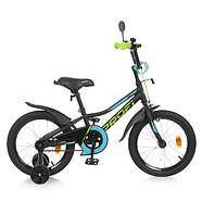 Велосипед дитячий PROF1 16д. Y16224-1, чорного кольору, фото 2