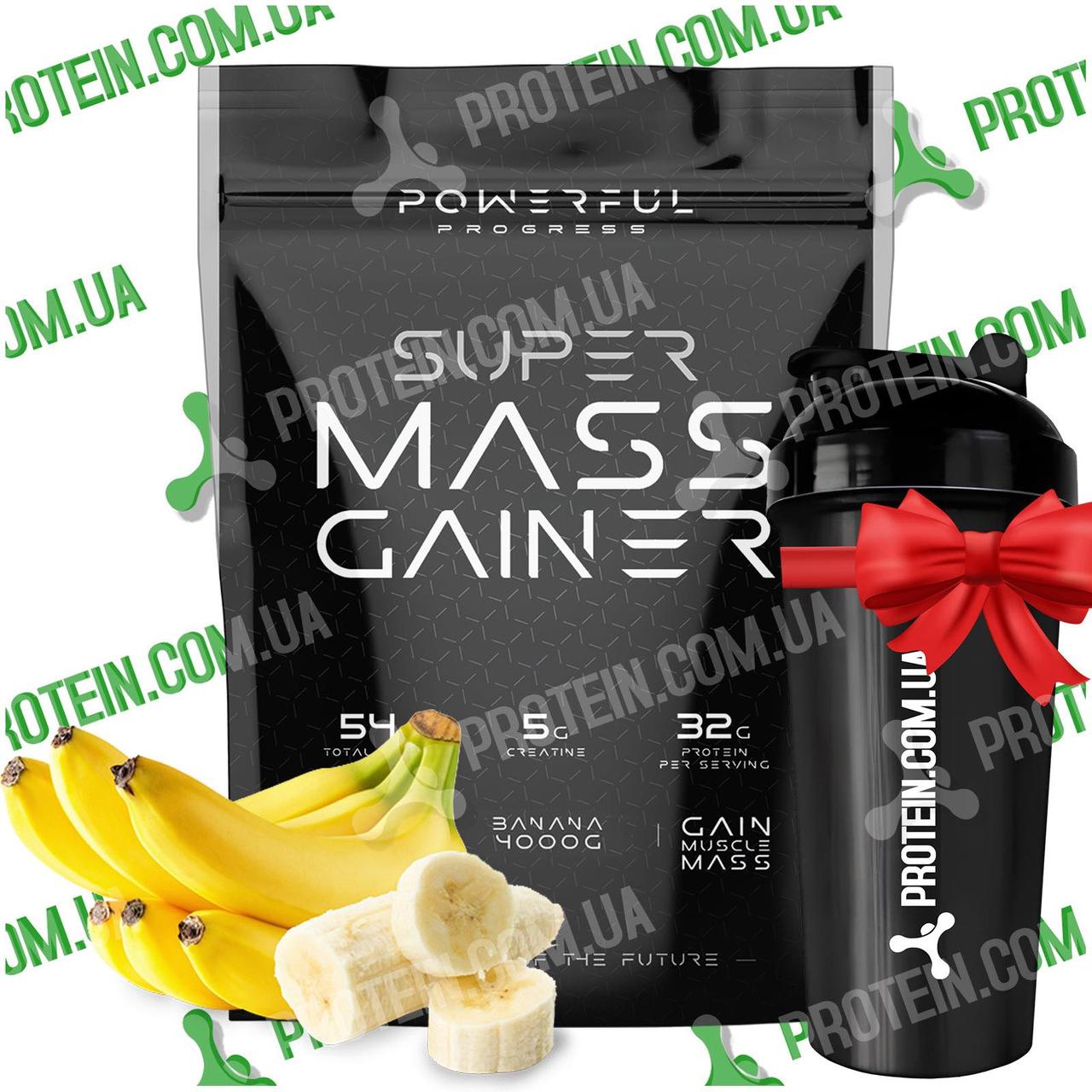 Гейнер Powerful Progress Super Mass Gainer 4000 г Banana Банан