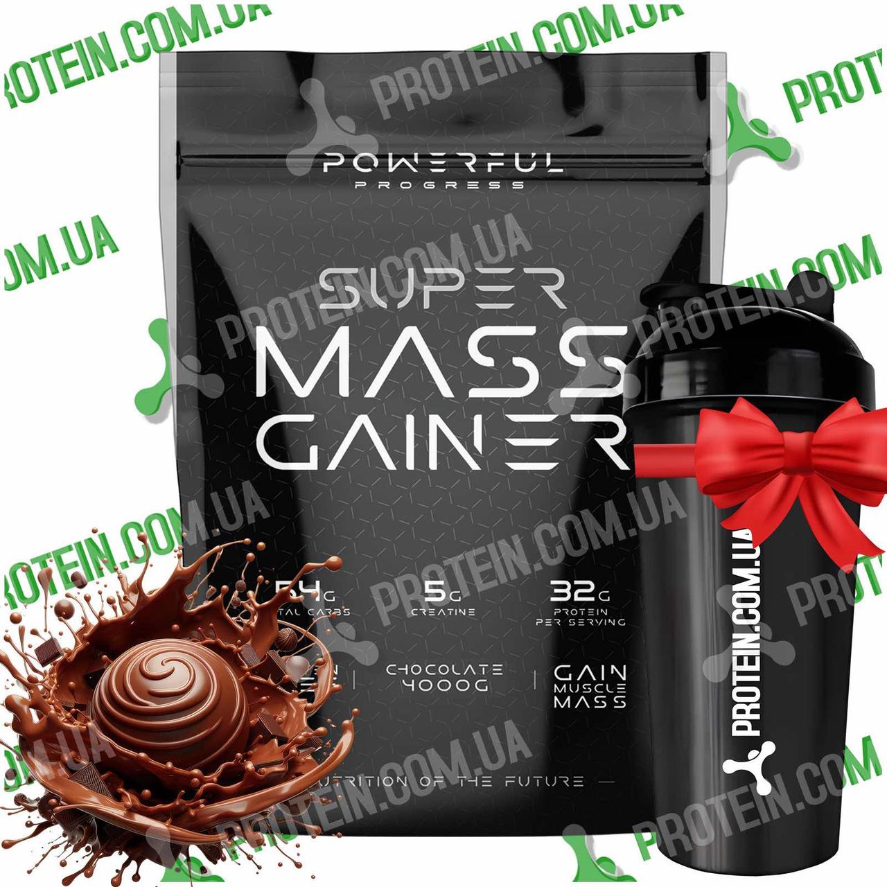 Гейнер Powerful Progress Super Mass Gainer 4000 г Chocolate Шоколад