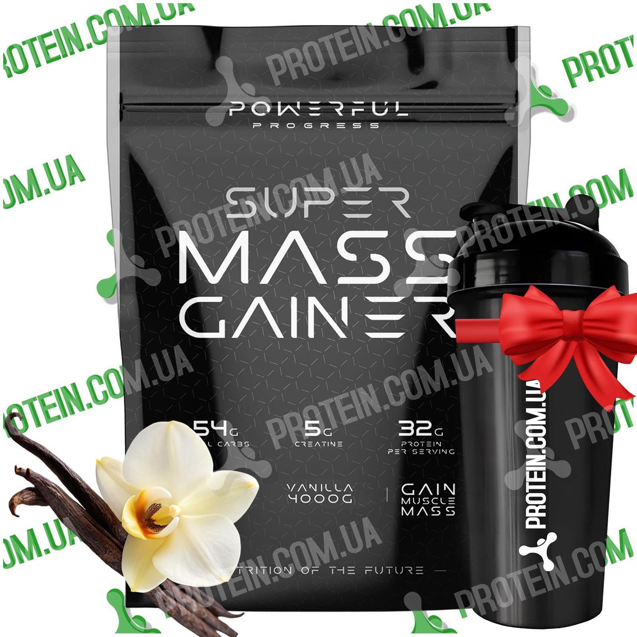 Гейнер Powerful Progress Super Mass Gainer 4000 г Vanilla Ваніль