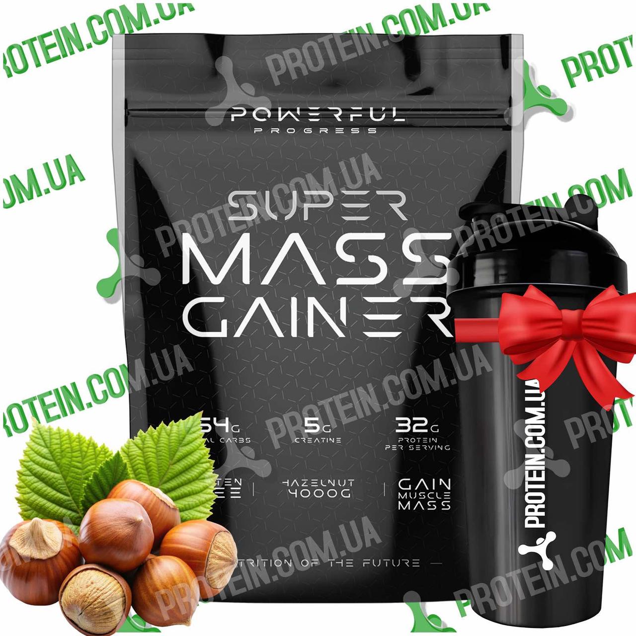 Гейнер Powerful Progress Super Mass Gainer 4000 г Hazelnut Лісовий Горіх