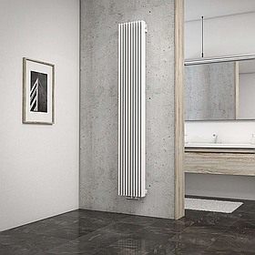 Nadin 1 1800×360 мм одинарний білий вертикальний радіатор