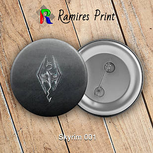 Значок 32 мм Skyrim 001
