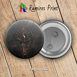 Значок 32 мм Skyrim 002