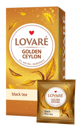 Чай чорний Lovare Golden Ceylon tea, 24*2 гр (Ловаре)