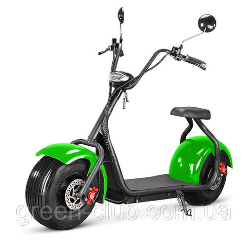 Электроскутер Citycoco 1500W, 60V12Ah, Green (r804/1500Gn), фото 1