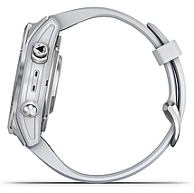 Смарт-годинник Garmin EPIX Pro (42 mm), Silver with whitestone silicone band, фото 5