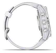Смарт-годинник Garmin EPIX Pro (42 mm), Silver with whitestone silicone band, фото 6