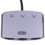 Розгалужувач прикурювача PULSO 3 виходи + 1 USB 2400 mA 12/24V SC-3005 дріт (SC-3005), фото 4
