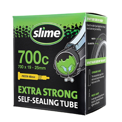 Антипрокольна камера з рідиною для велосипеда Slime 700 x 19 - 25 Presta, фото 1